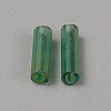 300Pcs Transparent Glass Round Bugle Beads GLAA-WH0015-74D-2