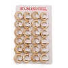 304 Stainless Steel Huggie Hoop Earrings EJEW-O096-18G-2