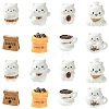 40Pcs 8 Styles Resin Display Decoration AJEW-CJ0001-84-1