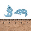 Spray Painted Alloy Pendants AL-CBA5D51-01D-4