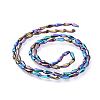Electroplate Glass Beads Strands EGLA-L015-FP-A02-3