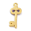 Golden Alloy Enamel Pendants KK-P197-06F-G-3