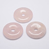 Natural Rose Quartz Big Pendants G-G647-37-1