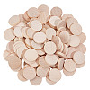 250Pcs 5 Bags Undyed Wood Cabochons WOOD-DR0001-06B-1