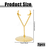 Alloy Crystal Ball Crafts Holder ODIS-WH0030-260G-2