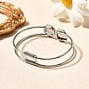 304 Stainless Steel Bangles for Women BJEW-R014-02P-2