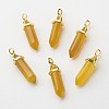 Natural Agate Double Terminated Pointed Pendants G-G902-B09-2