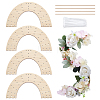 4Pcs Wood Wreath Boards DIY-FG0006-83-1