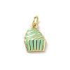 Brass Enamel Pendants KK-B155-05G-2
