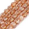 Handmade Foil Glass Beads FOIL-Q001-02H-3