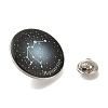 Twelve Constellation Creative Alloy Badges Constellation Brooches LS-JEWB-S033-01P-K-3