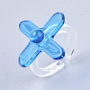 (Jewelry Parties Factory Sale)Transparent Acrylic Cuff Rings RJEW-S047-004A-4