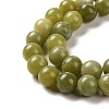 Natural Xinyi Jade/Chinese Southern Jade Beads Strands G-T055-8mm-15-5