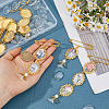 8Pcs 4 Style Iron Brooches JEWB-FH00044-3