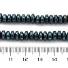 Electroplated Natural Lava Rock Beads Strands G-A256-E01-01C-4