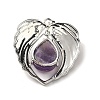 Natural Amethyst Teardrop Pendants X-KK-K331-02P-08-3