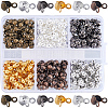 360pcs 6 Colors Brass End Bead Tips KK-SP0002-31-1