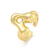 Brass Letter Open Cuff Rings for Women RJEW-G313-01A-G-1