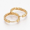 Brass Huggie Hoop Earrings EJEW-L231-34G-2