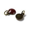 Brass Ename Charms KK-H487-22AB-04-2