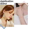 80Pcs 2 Colors CCB Plastic Pendants CCB-ME0001-01-5