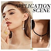 12Pcs 6 Colors Alloy Glass Charms FIND-YW0011-33G-6