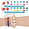 516Pcs 24 Style Crackle Glass Bead GLAA-PH0002-13-2