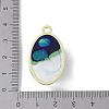 Rack Plating Alloy Enamel Pendants FIND-I038-12-4