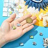 12Pcs 6 Colors Alloy Enamel Charms ENAM-CJ0007-49-4