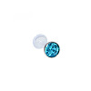 Acrylic Micro Pave Cubic Zirconia Labrets Piercing Jewely for Women Men WG00568-138-1