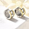 304 Stainless Steel Hoop Earrings for Women EJEW-C096-48GP-1