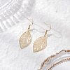 Brass Dangle Earrings EJEW-JE06574-1
