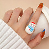 Christmas Cartoon Resin Finger Rings WG579E9-03-1