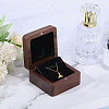 Wooden Jewelry Pendant Storage Magnetic Gift Case CON-WH0095-78A-3