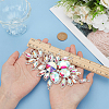 1Pc Brass Rhinestone Appliques DIY-FG0005-52A-3