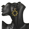 Brass Dangle Stud Earrings for Women EJEW-MZ00758-4
