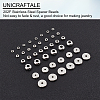 180Pcs 6 Style 202 Stainless Steel Spacer Beads STAS-UN0027-03-4