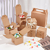 Square Kraft Paper Folding Boxes CON-WH0094-09-5