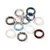 Natural & Synthetic Mixed Gemstone Lingking Rings G-K357-02-1