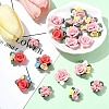 20Pcs 5 Styles Handmade Porcelain Cabochons PORC-YW0001-19-5