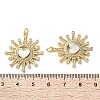 Brass Micro Pave Cubic Zirconia Pendants KK-U070-27G-3