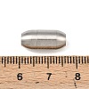 Tarnish Resistant 304 Stainless Steel Matte Surface Magnetic Clasps with Glue-in Ends STAS-O042-A-24-4