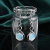 Hexagon Opalite Dangle Earrings EJEW-K298-01P-06-3