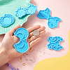 5Pcs 5 Style Sun & Moon & Cloud & Star Pendant Silicone Mold DIY-TA0003-72-26