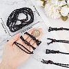 Beebeecraft 6Pcs Adjustable Waxed Cord Macrame Pouch Empty Stone Holder Necklace Making NJEW-BBC0001-08C-3