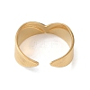 Stainless Steel V Shaped Cuff Rings RJEW-L114-01G-3