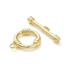 Brass Toggle Clasps KK-M314-05G-3