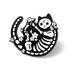 Skeleton Cat Enamel Pin ENAM-K053-49-1