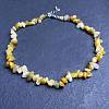 Natural Topaz Jade Chip Beaded Necklaces for Women IW6789-63-1