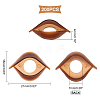 200Pcs Horse Eye Shaped Plastic Craft Eyelid DIY-PH0006-18-5